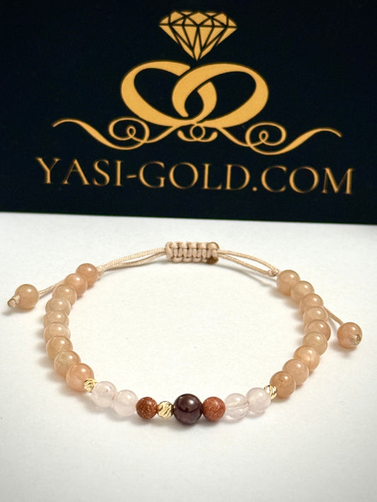 Гривна "Естествена нежност" с 14K злато