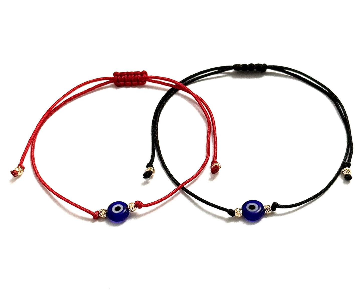 Комплект за него и нея "Синьото око Назар" с 14к злато