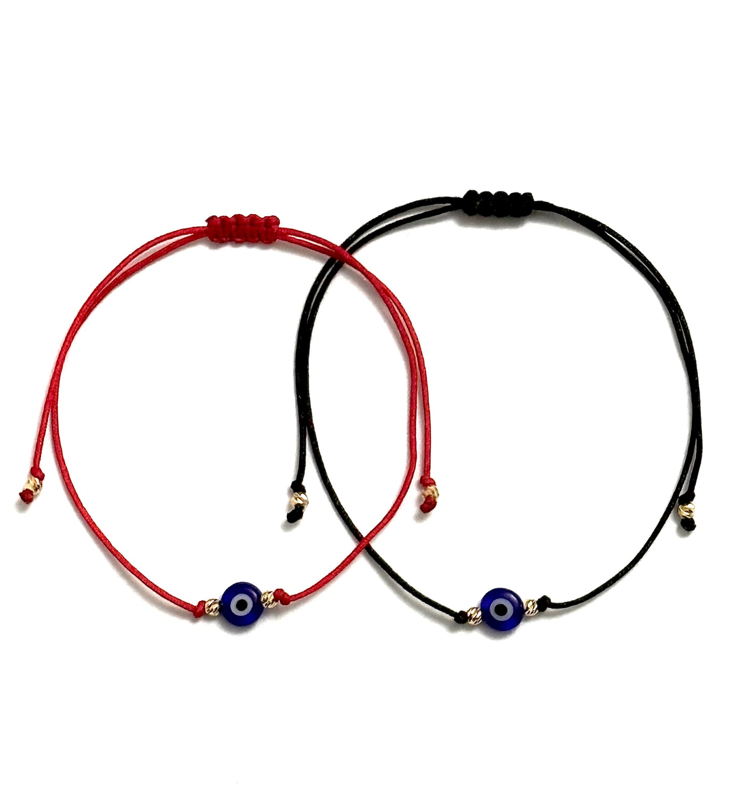 Комплект за него и нея "Синьото око Назар" с 14к злато